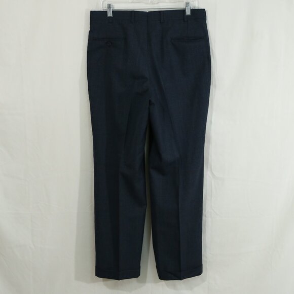 Brooks Brothers 100% Wool 2-Piece Suit 42R Navy Check Made in USA As-Is - Picture 10 of 15